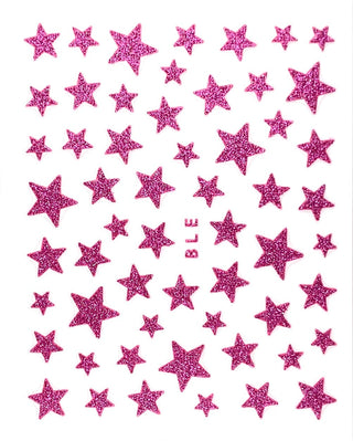 GellyFit Nail Sticker - Star Hot Pink