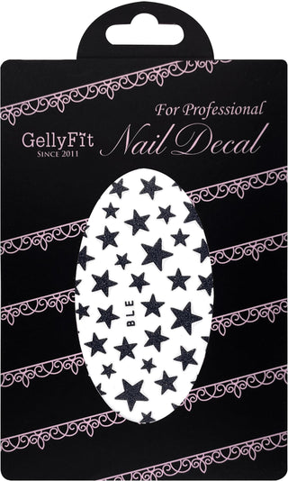 GellyFit Nail Sticker - Star Black