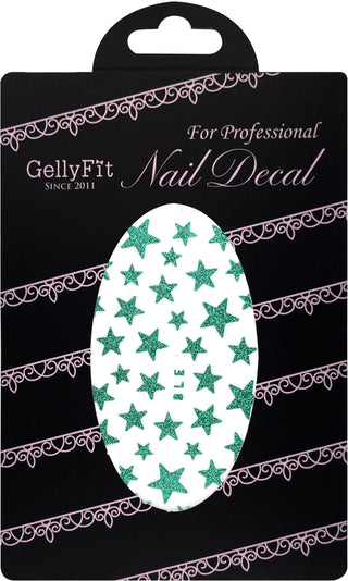 GellyFit Nail Sticker - Star Green