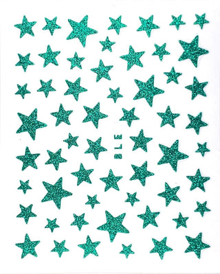 GellyFit Nail Sticker - Star Green