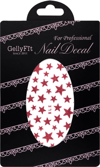 GellyFit Nail Sticker - Star Red